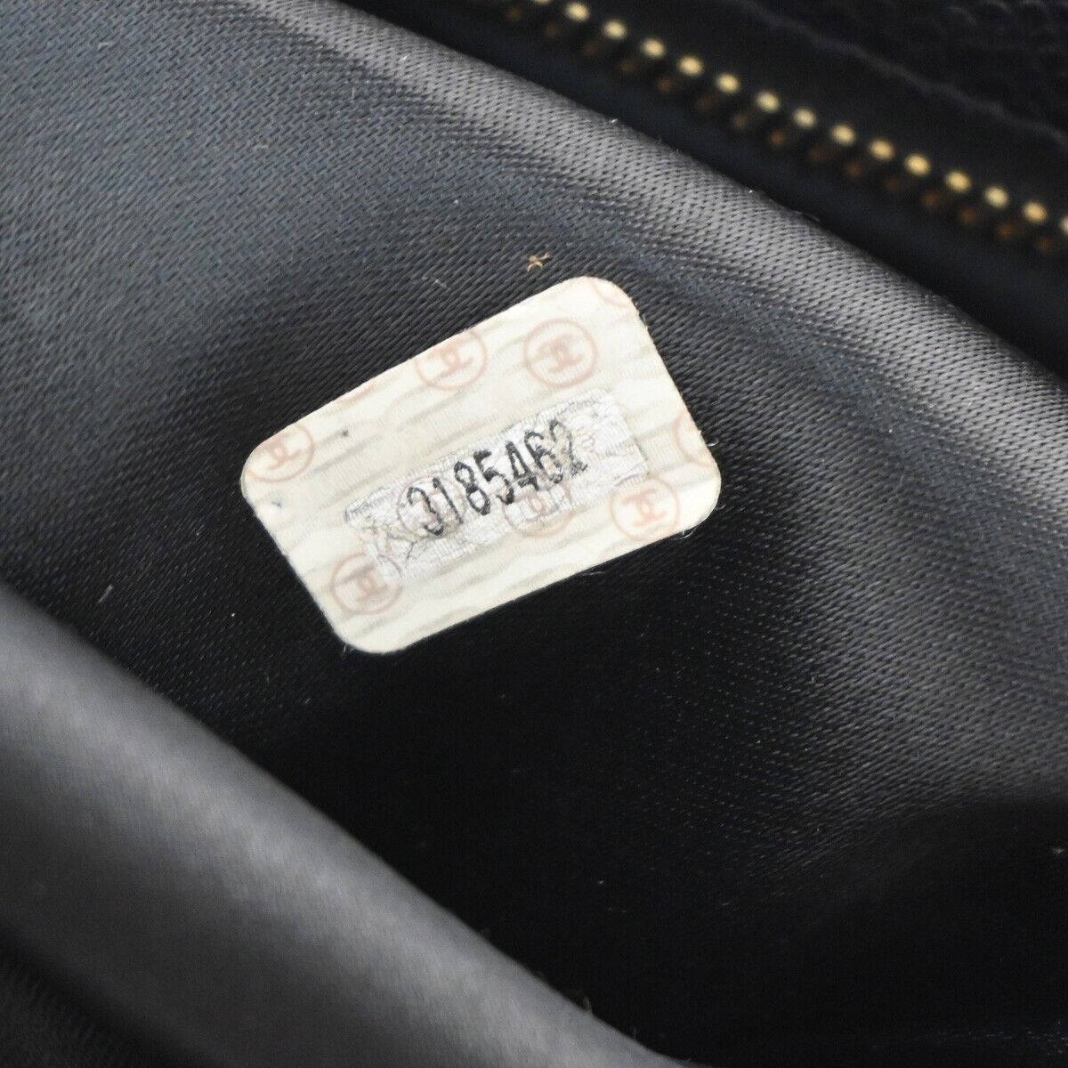 CHANEL CC Logo Chain Shoulder Tote Bag Caviar  Leather Black GHW Italy 683RJ715