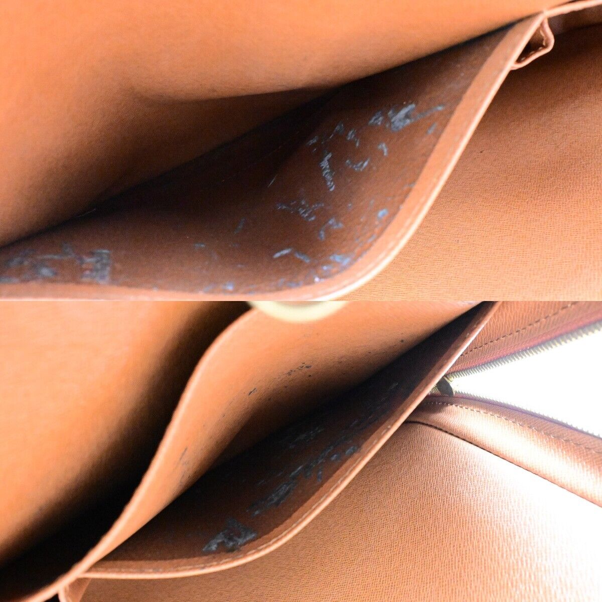 LOUIS VUITTON Porte Documents Voyage Briefcase Hand Bag Epi Brown M59098 82EB589