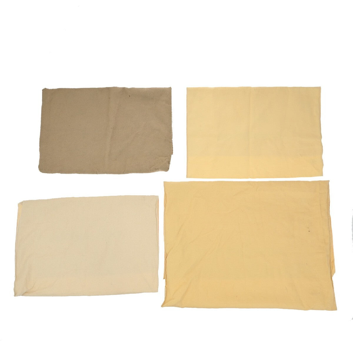 LOUIS VUITTON Logo 10 Set Dust Bag Drawstring Canvas Cotton Beige Brown 09EE147