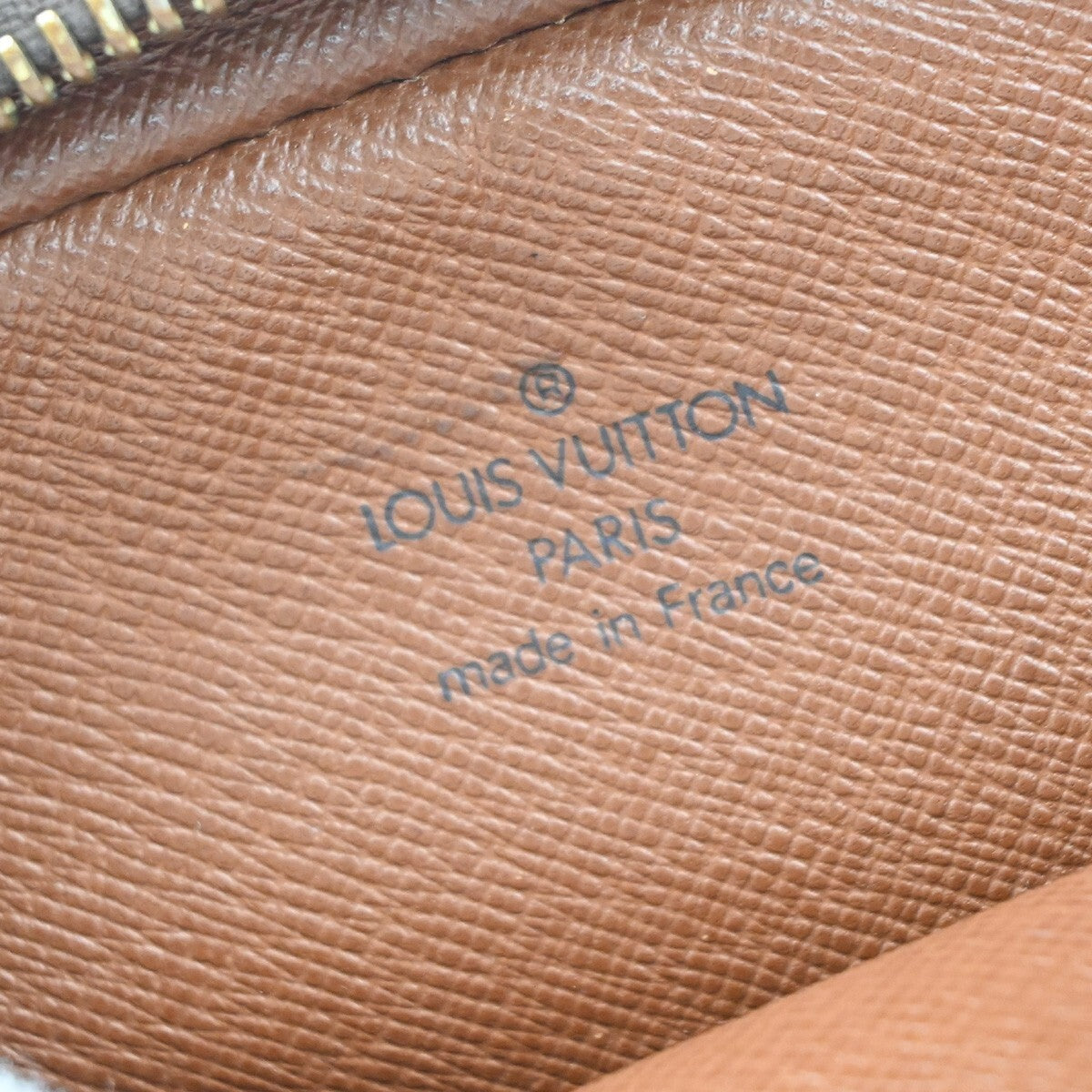 LOUIS VUITTON Danube Shoulder Bag Monogram Leather Brown France M45266 83EE779