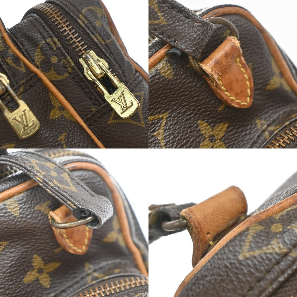 LOUIS VUITTON Mini Amazon Shoulder Bag Monogram Leather Brown M45238 39EG162