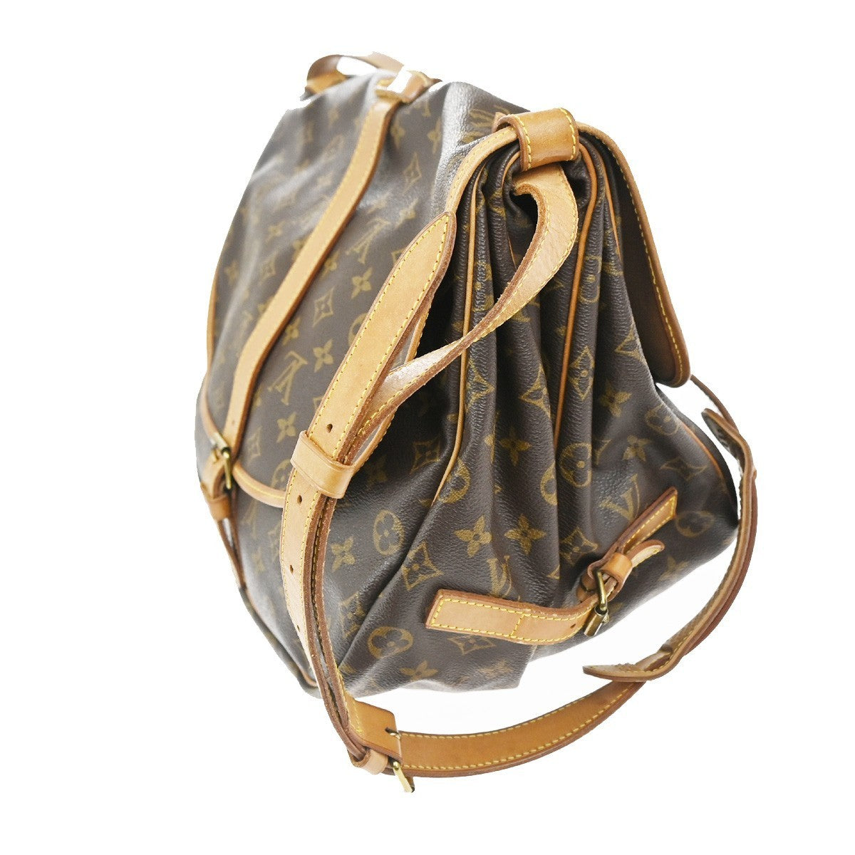 LOUIS VUITTON Saumur 35 Shoulder Bag Monogram Leather BN France M42254 84CA597