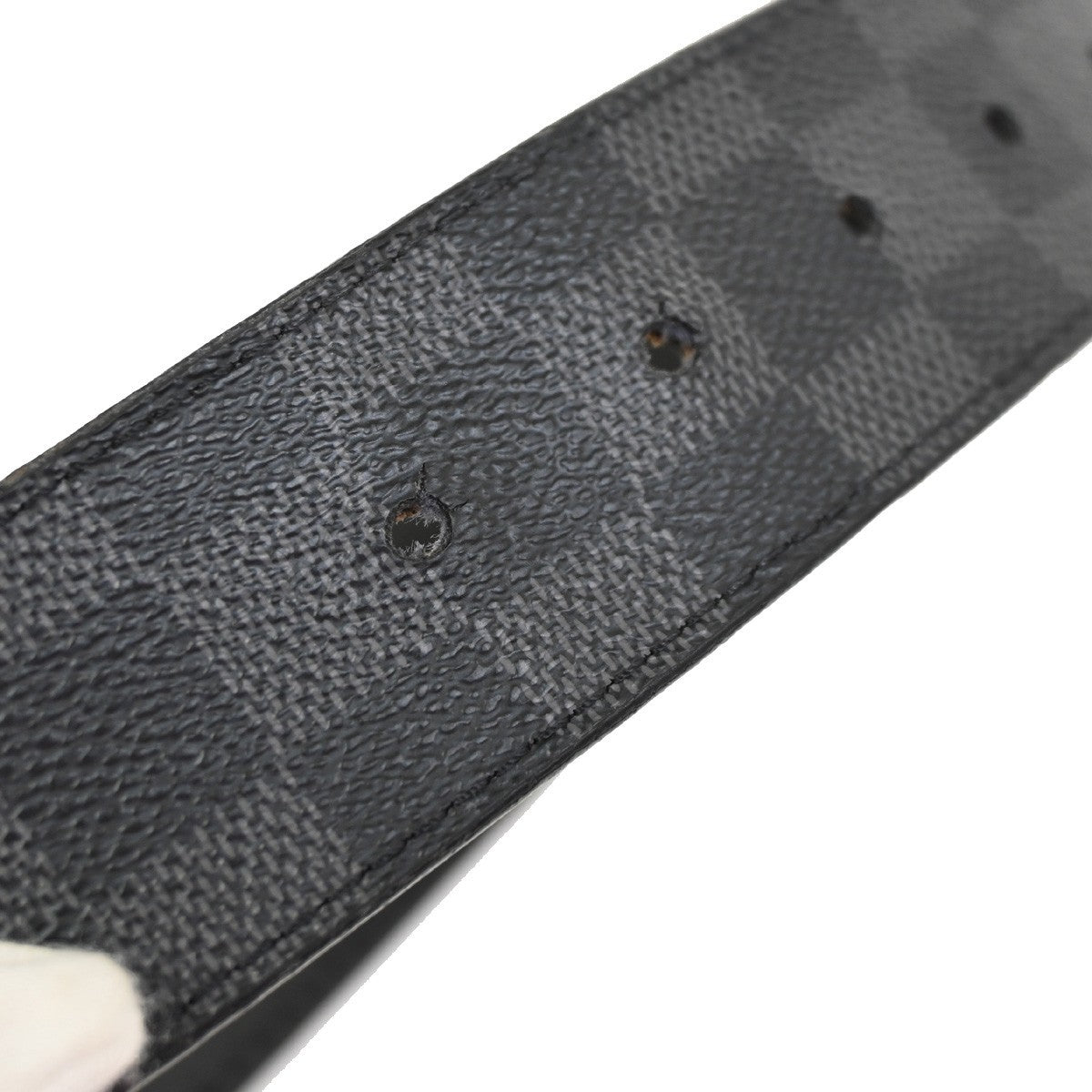 LOUIS VUITTON Ceinture LV Initial Belt  85/34 Damier Graphite BK M9808 31YJ005