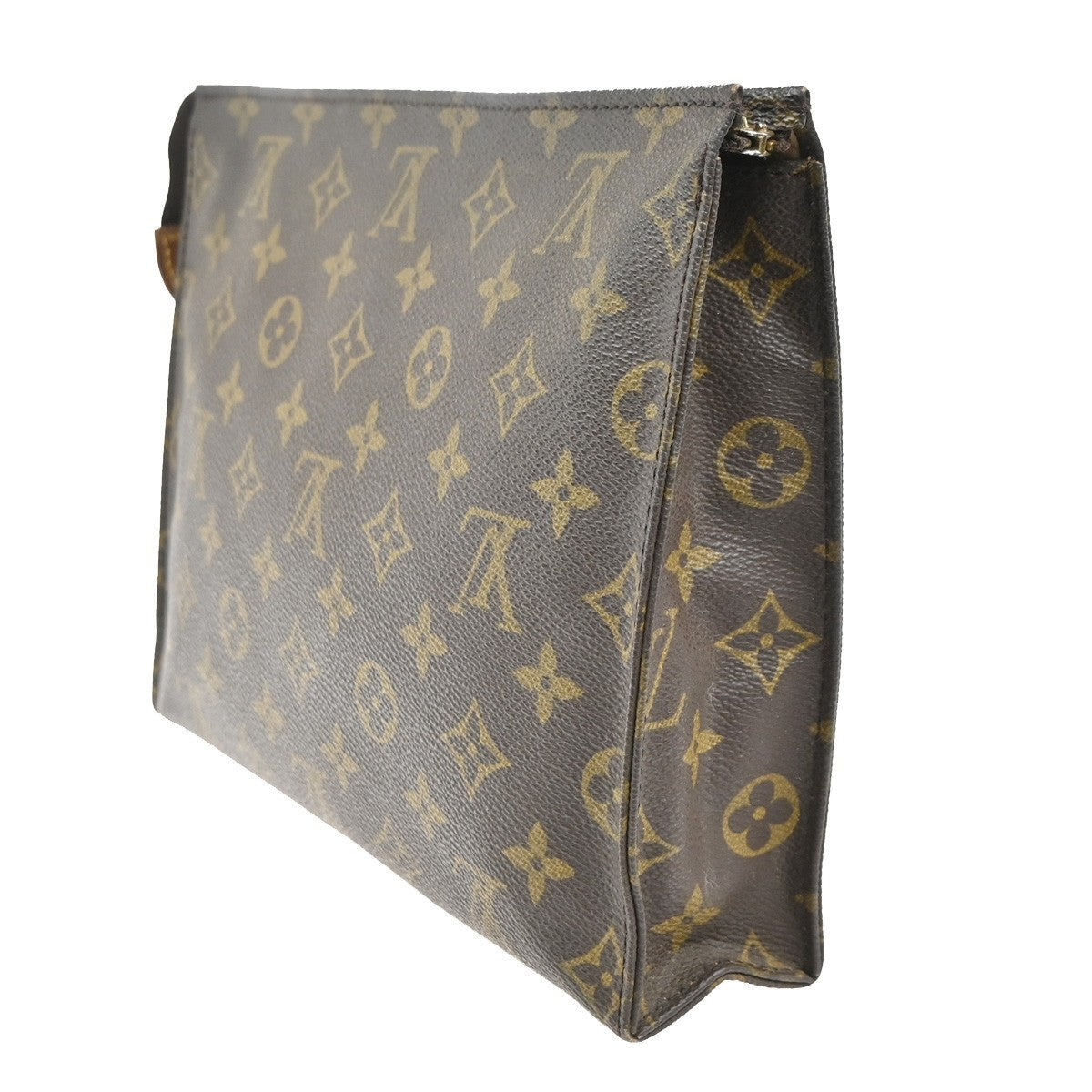 LOUIS VUITTON Poche Toilette 26 Clutch Pouch Bag Monogram Leather M47542 01MA322