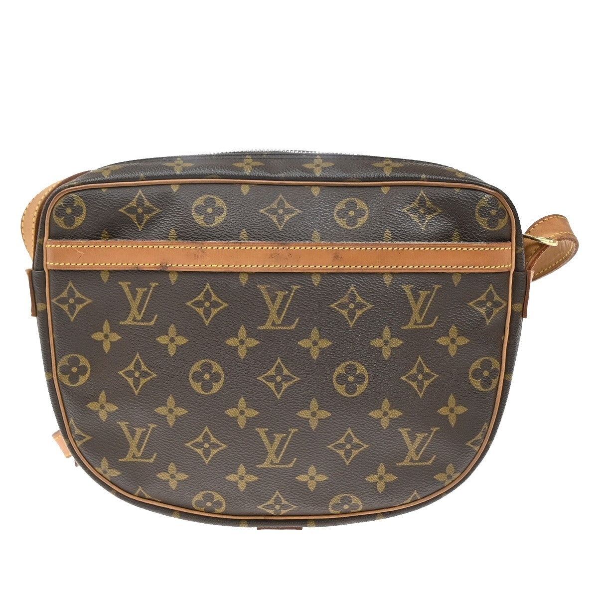 LOUIS VUITTON Jeune Fille GM Shoulder Bag Monogram Leather Brown M51225 32EF979