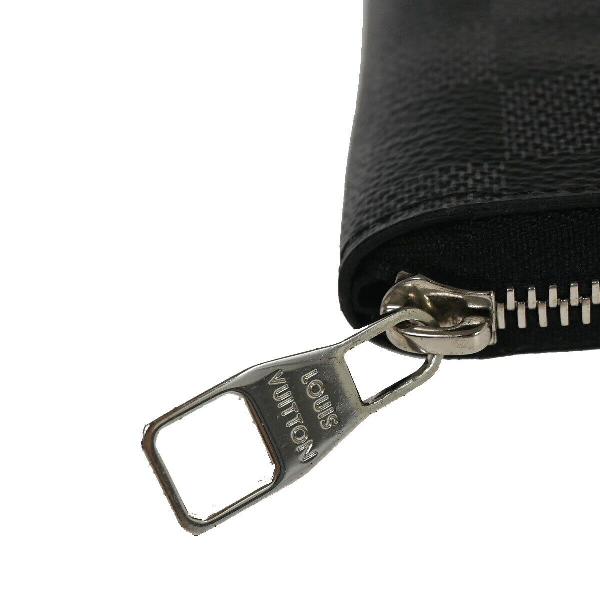 LOUIS VUITTON Long Zippy Wallet Vertical Damier Graphite Leather N63095 35GA563