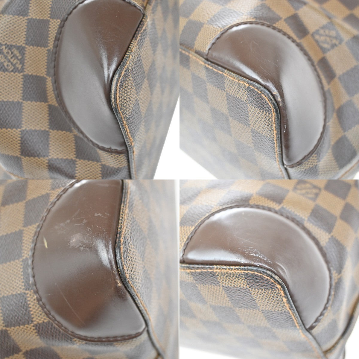 LOUIS VUITLOUIS VUITTON Hampstead MM Shoulder Bag Damier Leather N51204 16KB478