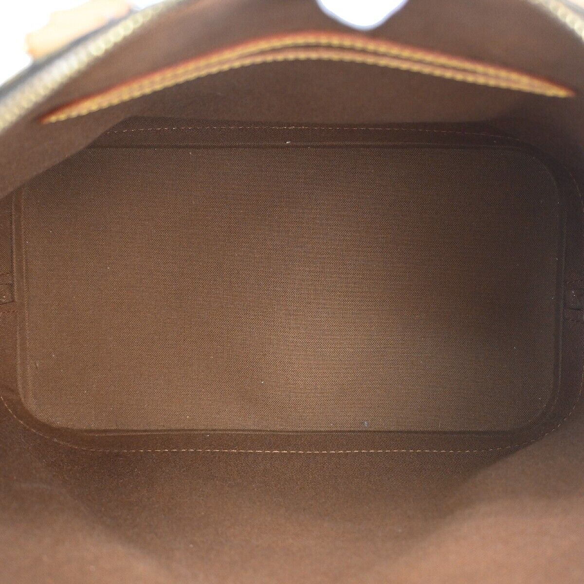 LOUIS VUITTON LV Logo Alma Hand Bag Monogram Leather Brown France M51130 16DA025