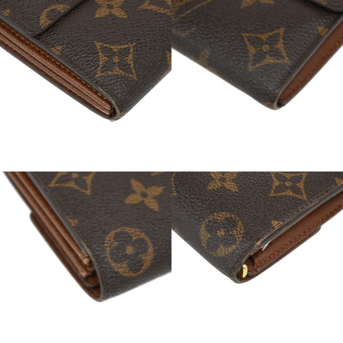 LOUIS VUITTON Porte Monnaie Credit Long Wallet Monogram Leather M61725 66KB638