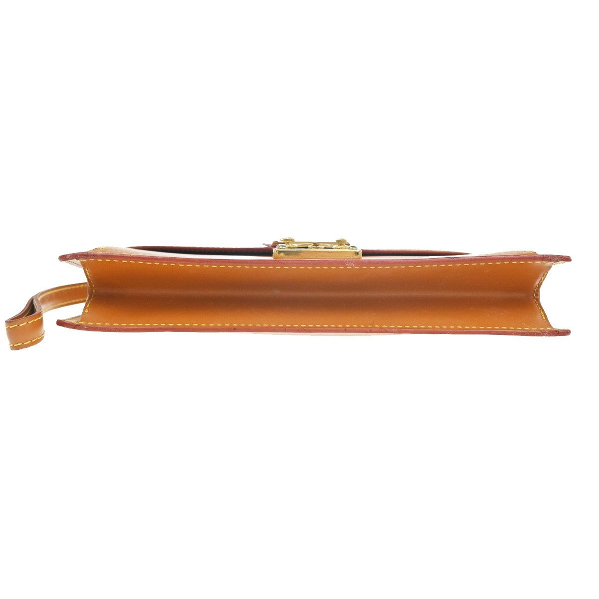 LOUIS VUITTON Sellier Dragonne Clutch Hand Bag Epi Leather Gold M52618 05TA594