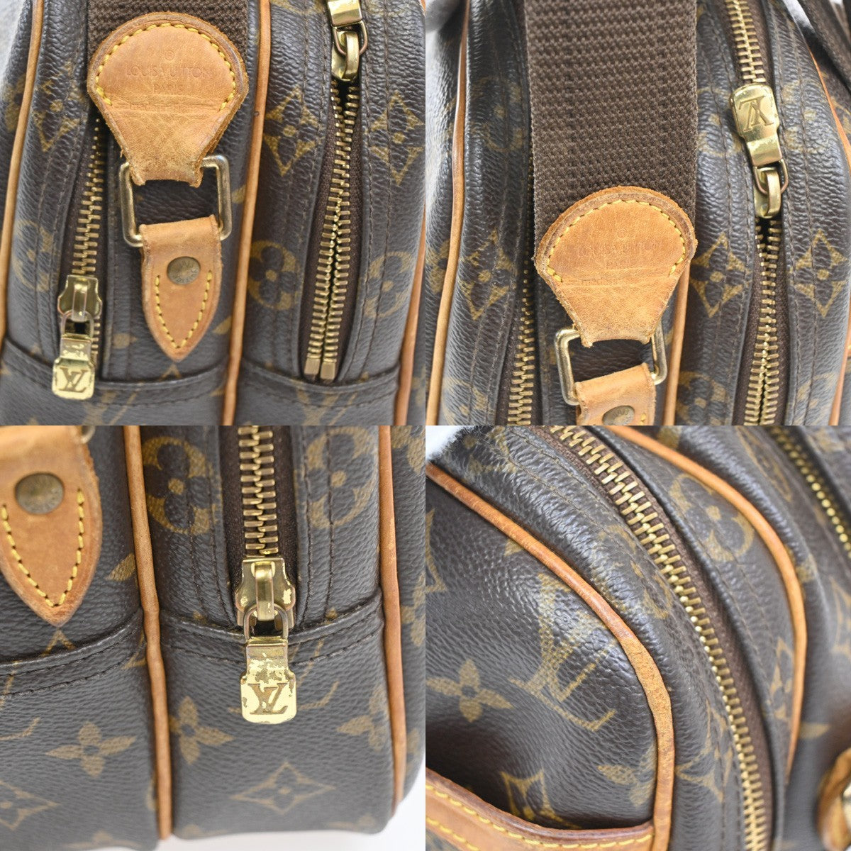 LOUIS VUITTON Reporter PM Crossbody Shoulder Bag Monogram Leather M45254 32KB723
