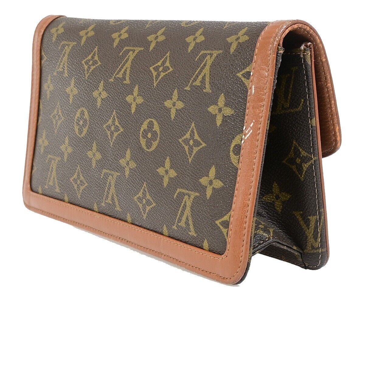LOUIS VUITTON Pochette Dam PM Clutch Hand Bag Monogram Leather BN M51812 09EC595