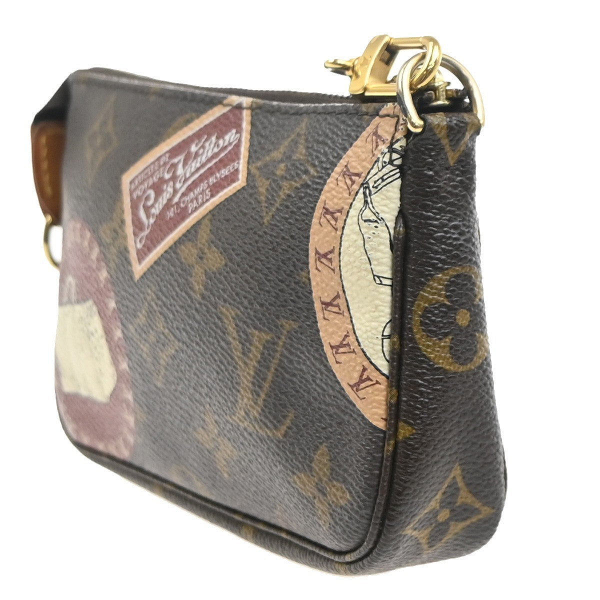LOUIS VUITTON Label Coll. Mini Pochette Accessoires Bag Monogram M95804 85MA476
