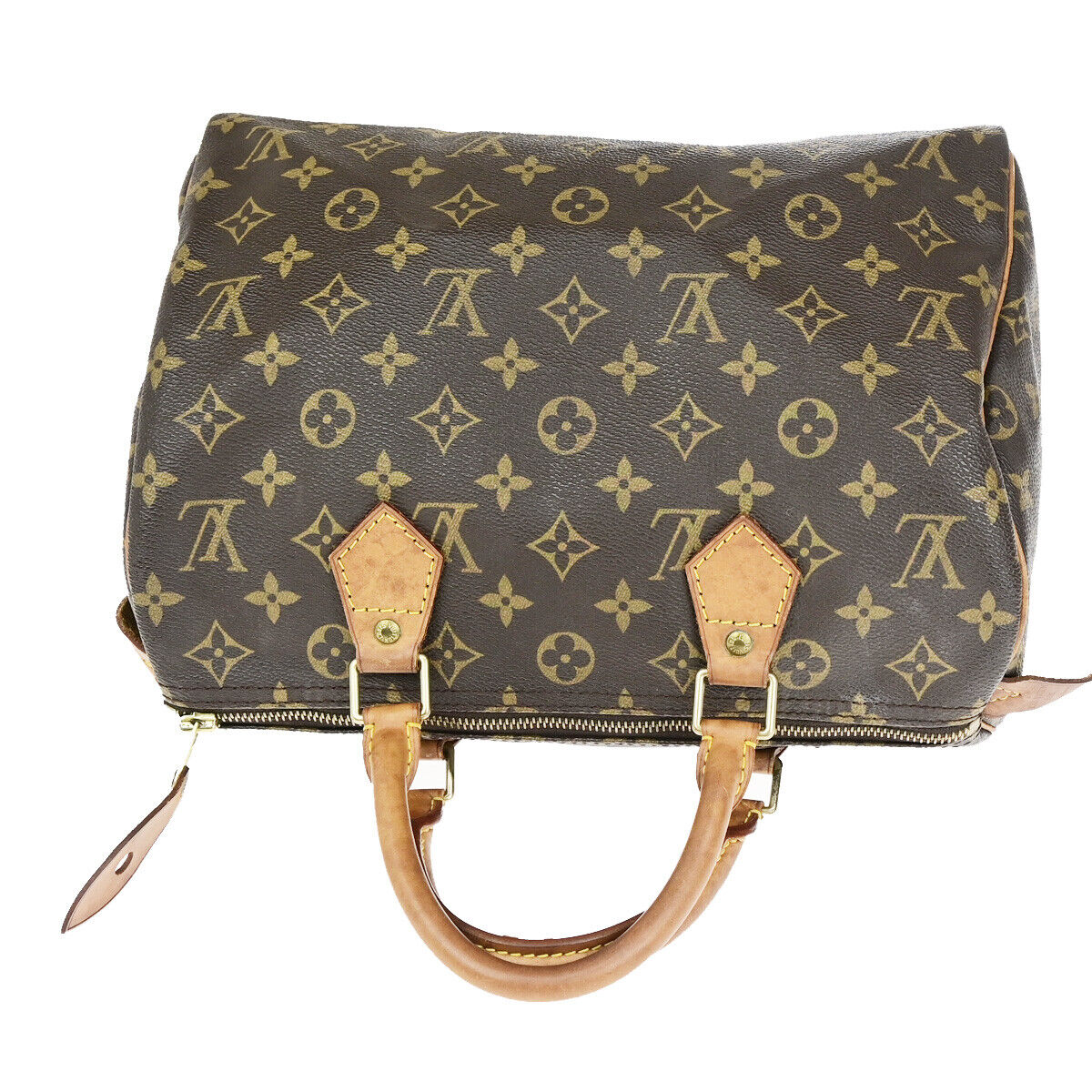 LOUIS VUITTON Speedy 30 Travel Hand Bag Monogram Leather Brown M41526 85SJ485
