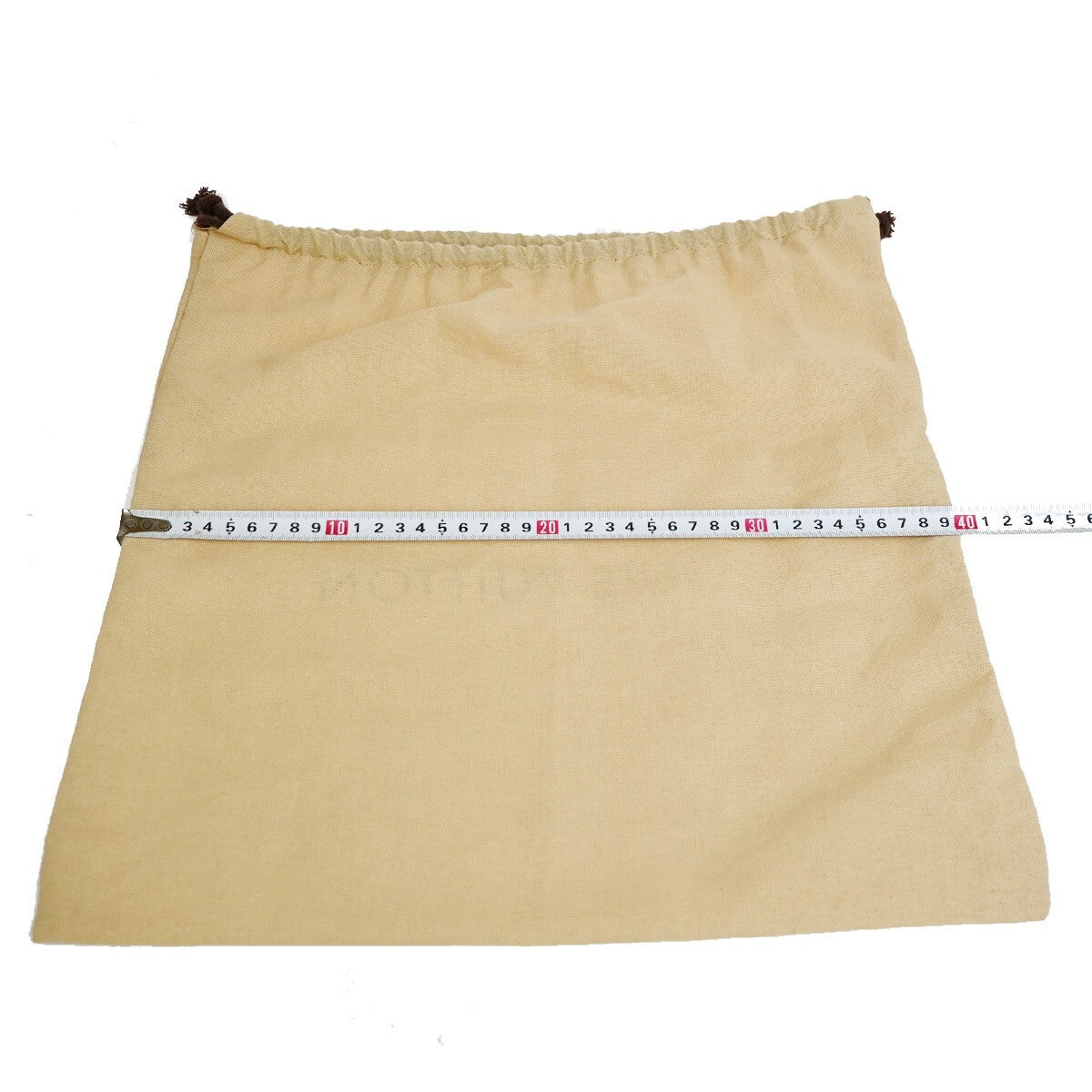 LOUIS VUITTON Logo 10 Set Dust Bag Drawstring Canvas Cotton Beige Brown 09FB542