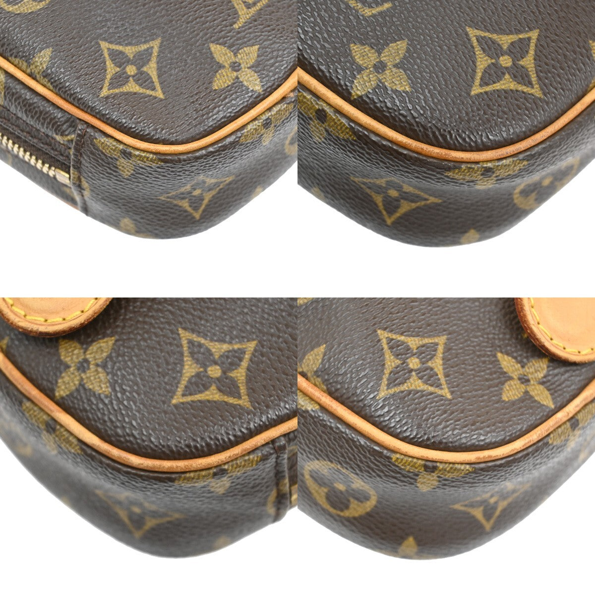 LOUIS VUITTON Pochette Gange Shoulder Bag Monogram Brown Spain M51870 28RF394