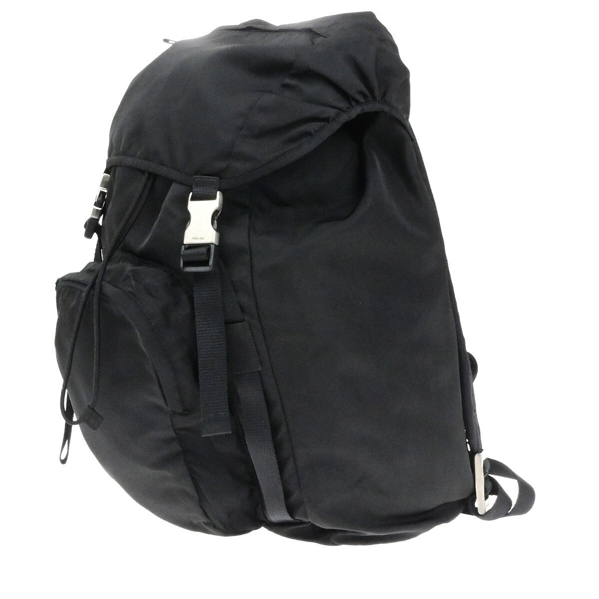 PRADA Logo Tessuto Backpack Bag Nylon Black Nero SHW Made in Italy 20RF241