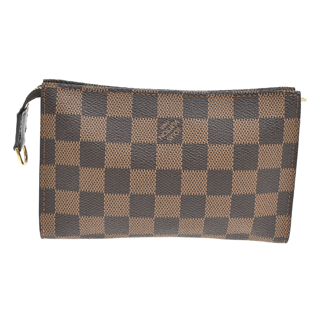 LOUIS VUITTON Marais Mini Pouch Damier Ebene Leather Brown France 04YH320