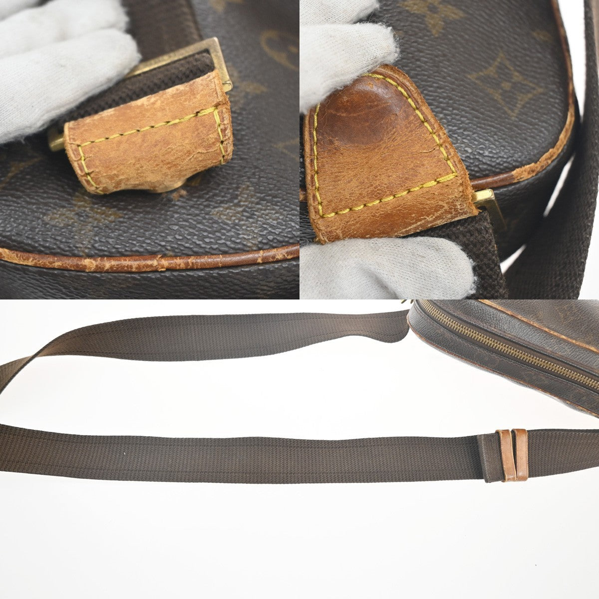 LOUIS VUITTON Pochette Gange Shoulder Bag Monogram Brown Spain M51870 36MA424