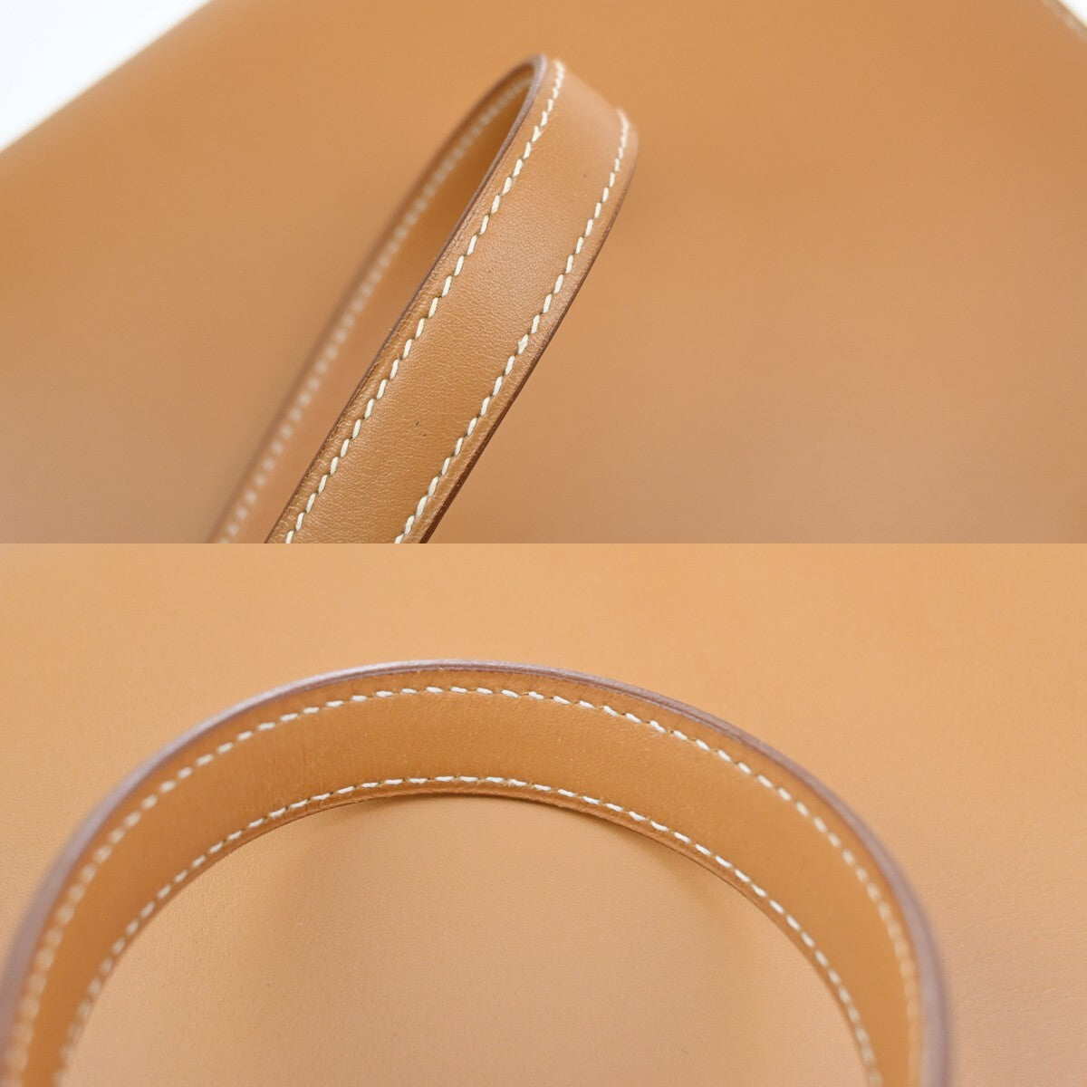 HERMES Kelly 32 2Way Shoulder Hand Bag Chamonix Leather Natural GHW 6640RL144