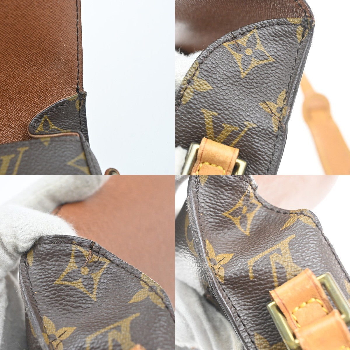 LOUIS VUITTON Mini Saint Cloud Shoulder Bag Monogram Leather BN M51244 32MA505
