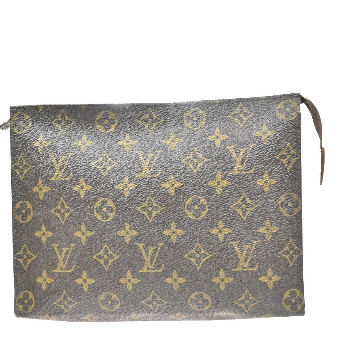 LOUIS VUITTON Poche Toilette 26 Clutch Pouch Bag Monogram Leather M47542 02SA021