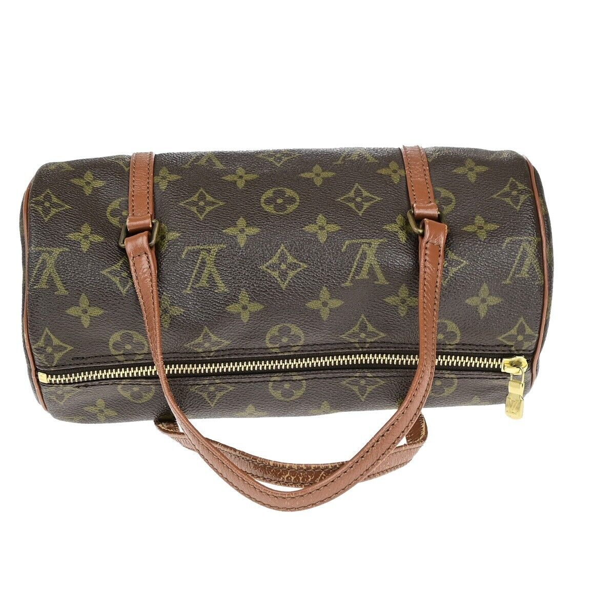 LOUIS VUITTON PAPILLON 26 Hand Bag Monogram Leather Brown France M51366 36EC523