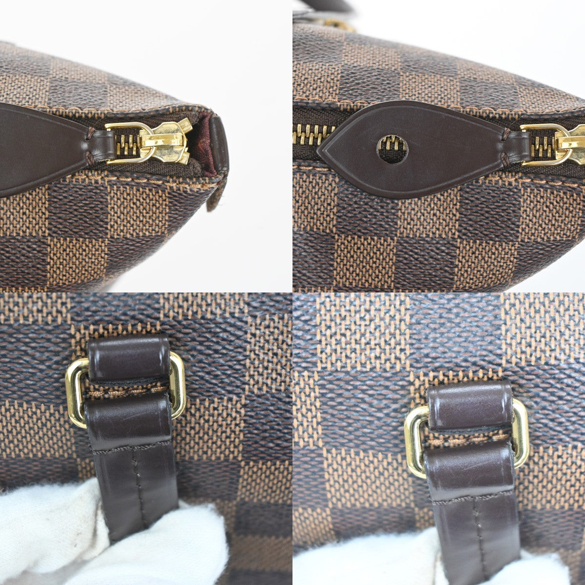 LOUIS VUITTON Iena PM Shoulder Tote Bag Damier Ebene Leather BN N41012 23KD043