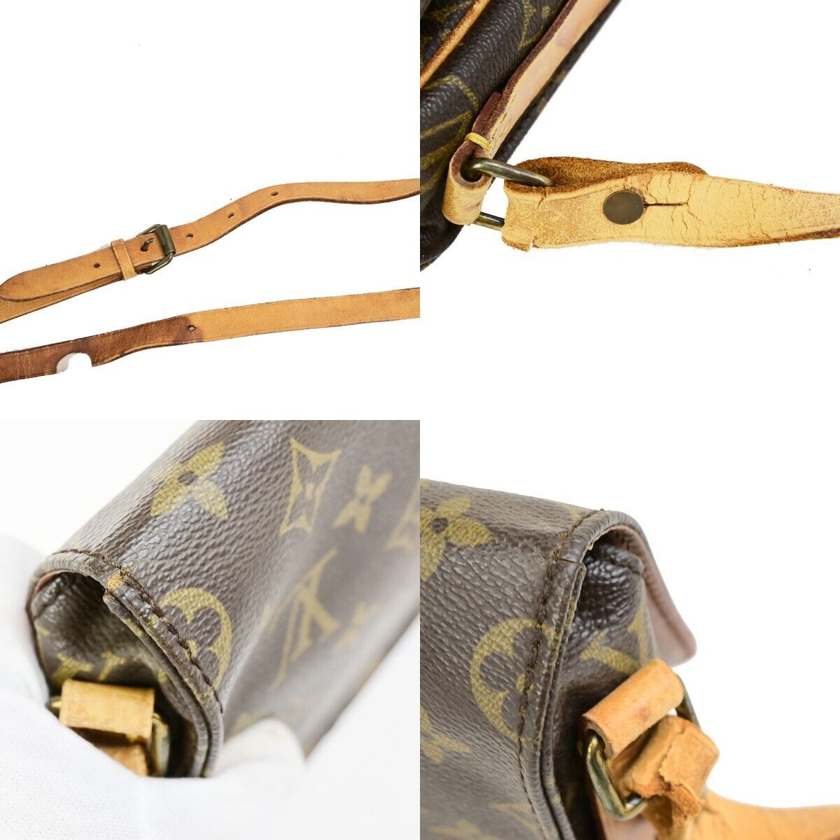 LOUIS VUITTON Mini Cartouchiere Shoulder Bag Monogram Leather BN M51254 64ED005