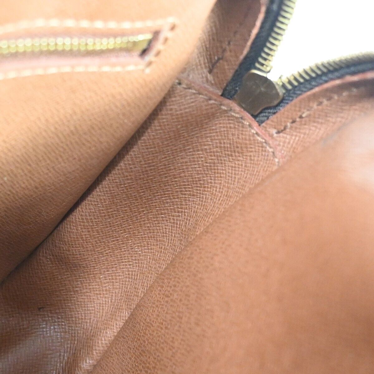 LOUIS VUITTON Jeune Fille GM Shoulder Bag Monogram Leather Brown M51225 81FA030