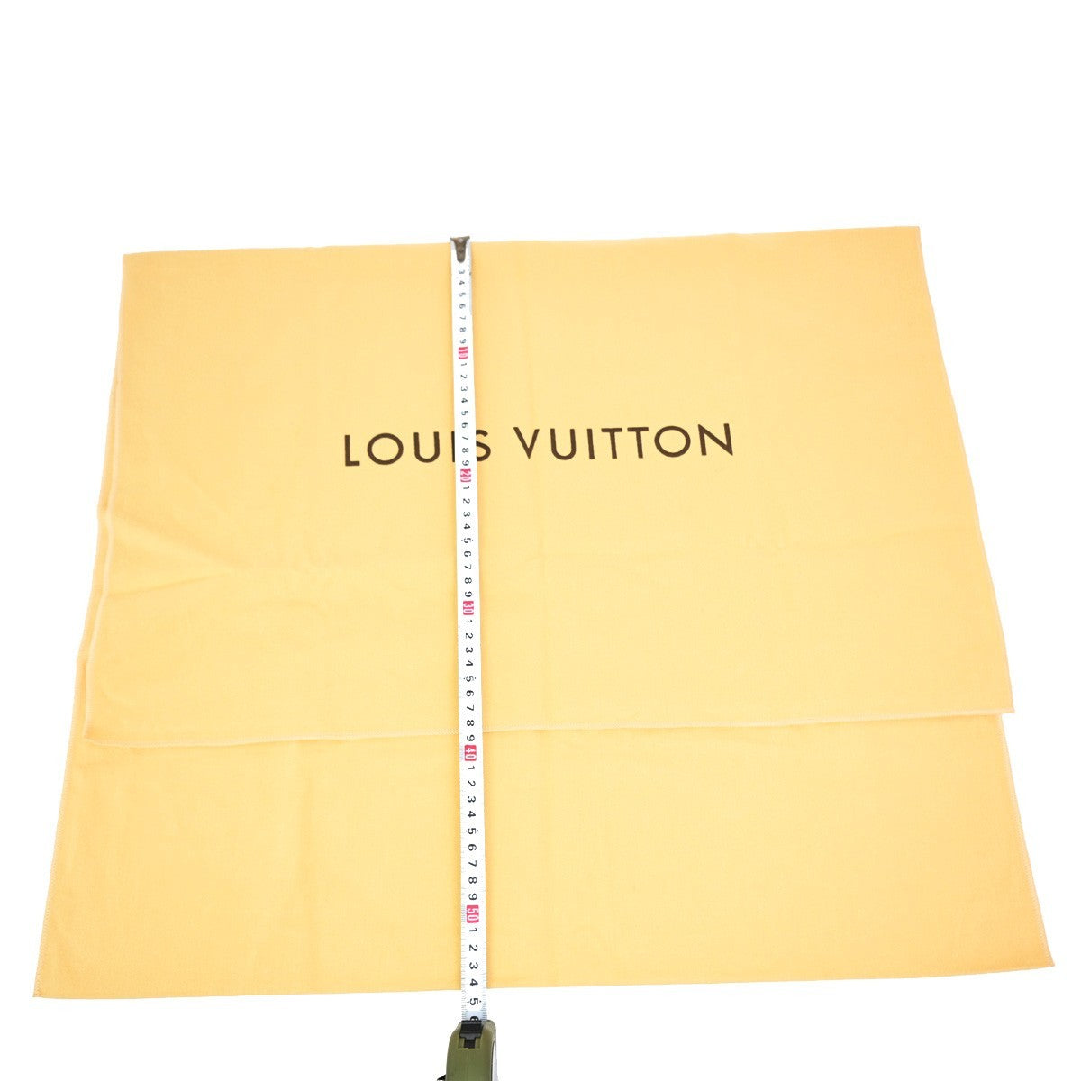 LOUIS VUITTON Logo 10 Set Dust Bag Drawstring Canvas Cotton Beige Brown 09KB608