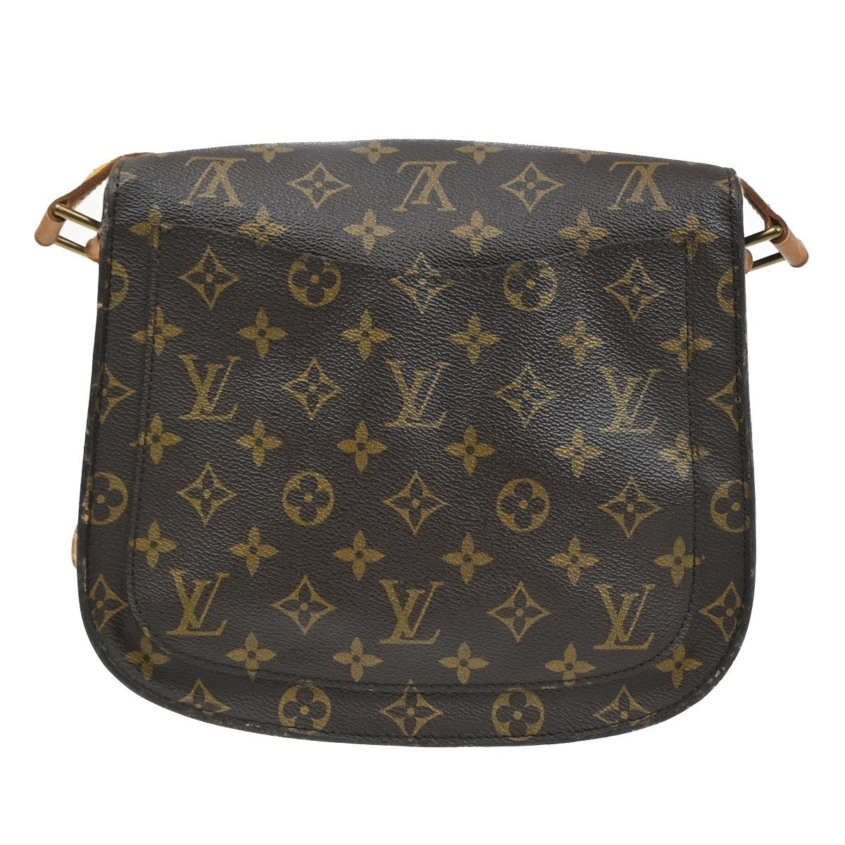 LOUIS VUITTON Saint Cloud GM Shoulder Bag Monogram Leather Brown M51242 32SA128