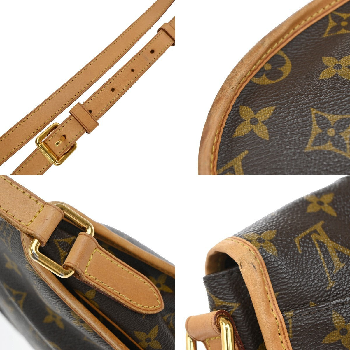 LOUIS VUITTON Menilmontant PM Shoulder Bag Monogram Leather BN M40474 50EE215