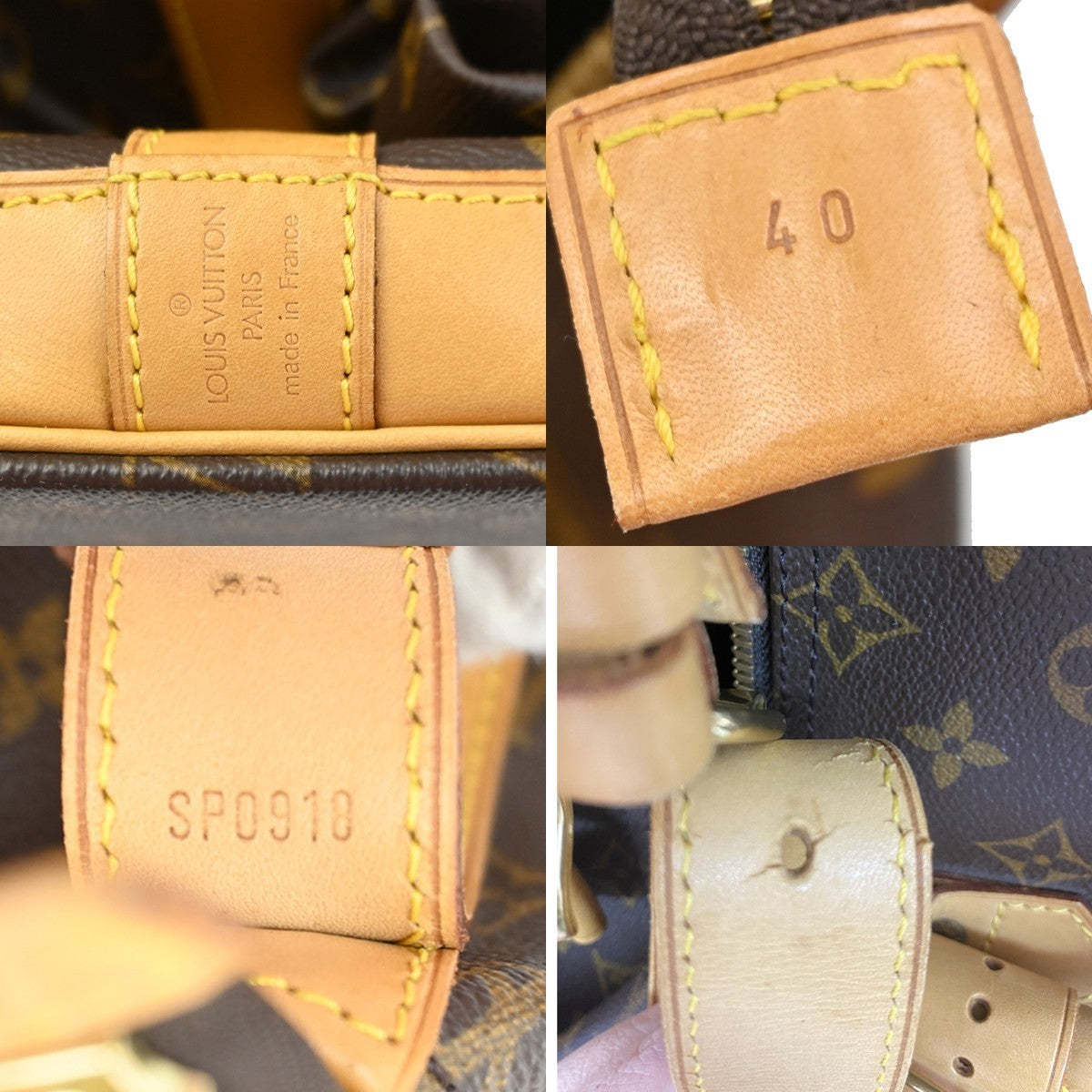 LOUIS VUITTON Travel Hand Cruiser Bag 40 Monogram Leather Brown M41139 96KC217