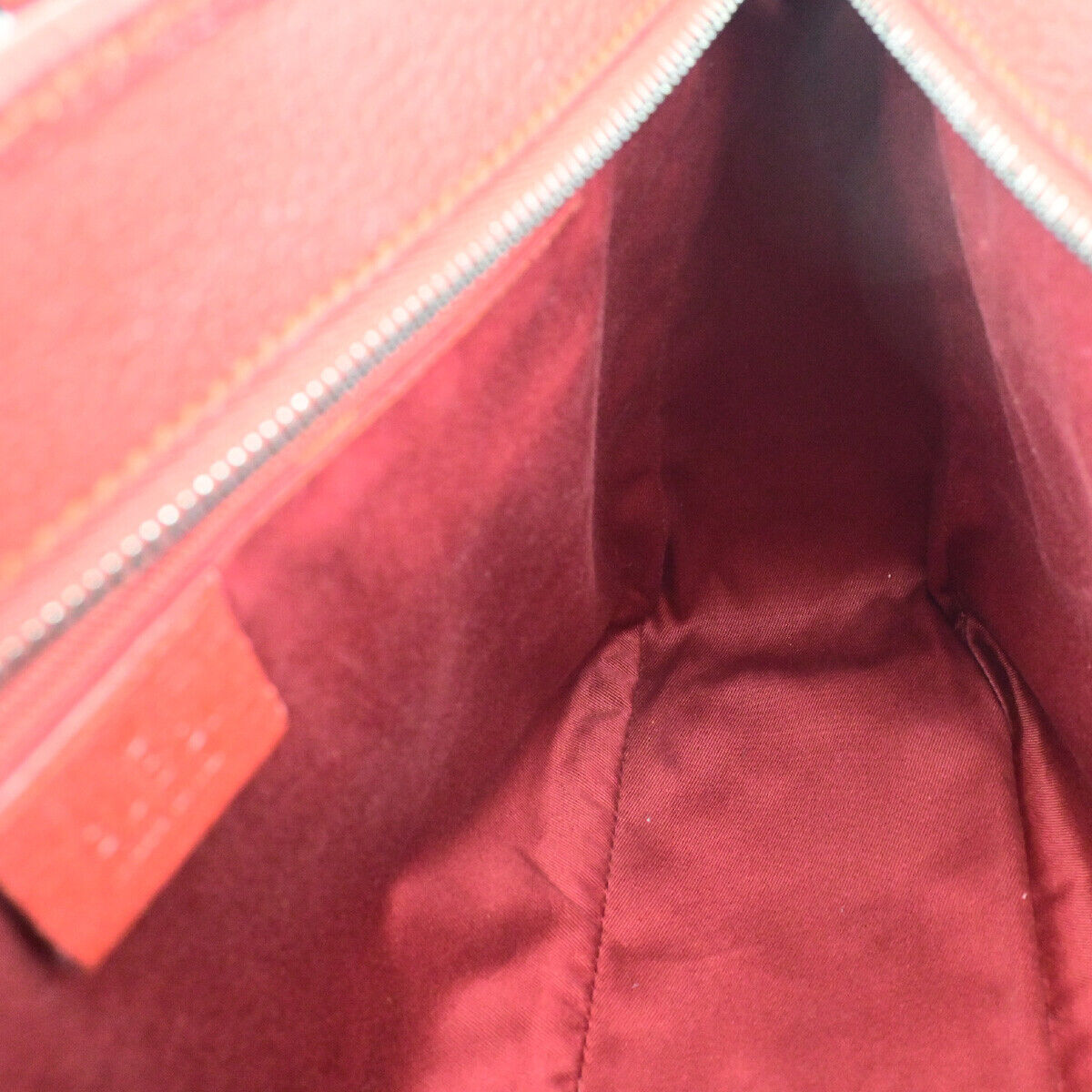 GUCCI Logo GG Pattern Shoulder Tote Bag Canvas Leather Red SHW Italy 64YG595