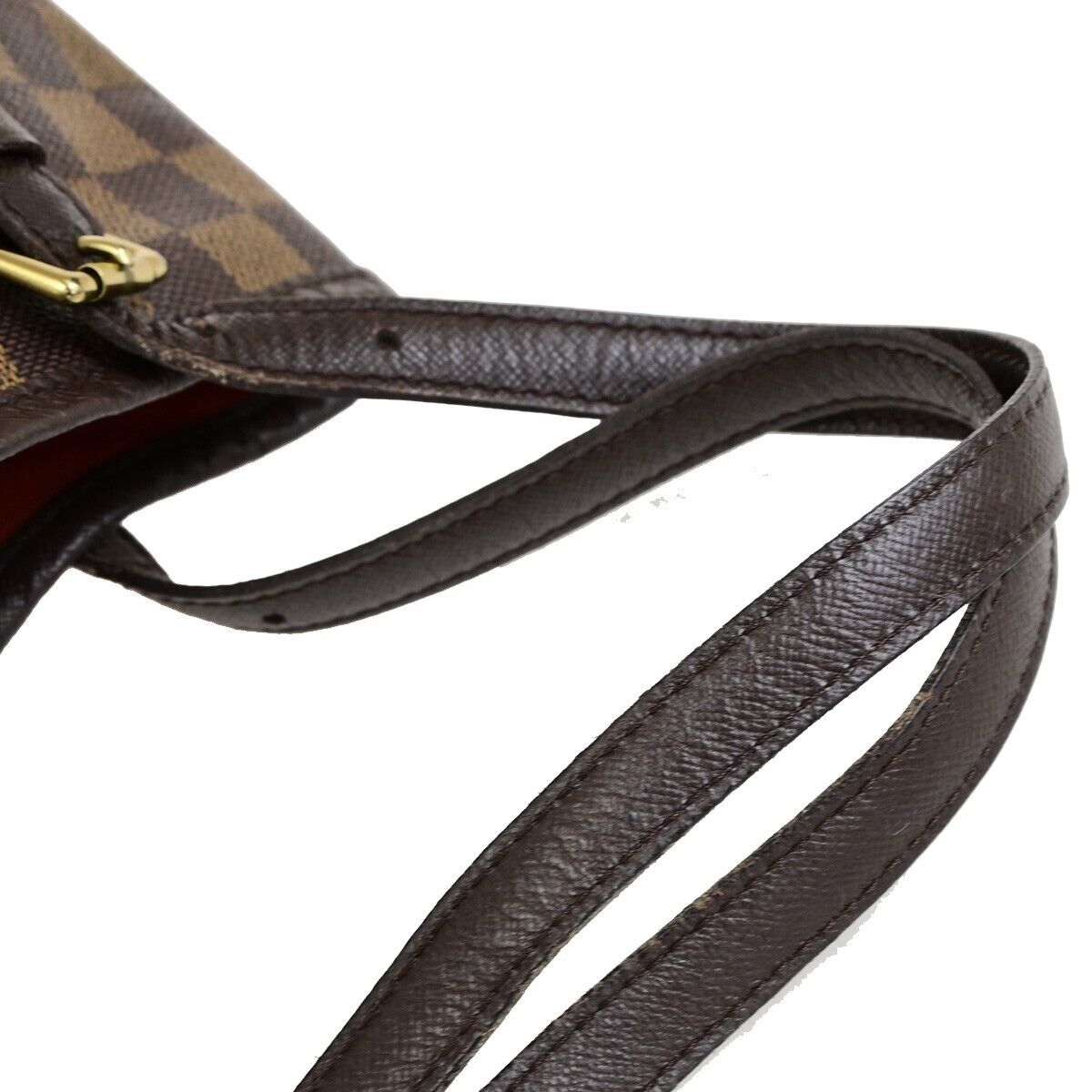 LOUIS VUITTON Marais Shoulder Bag Damier Ebene Leather Brown N42240 84EA283