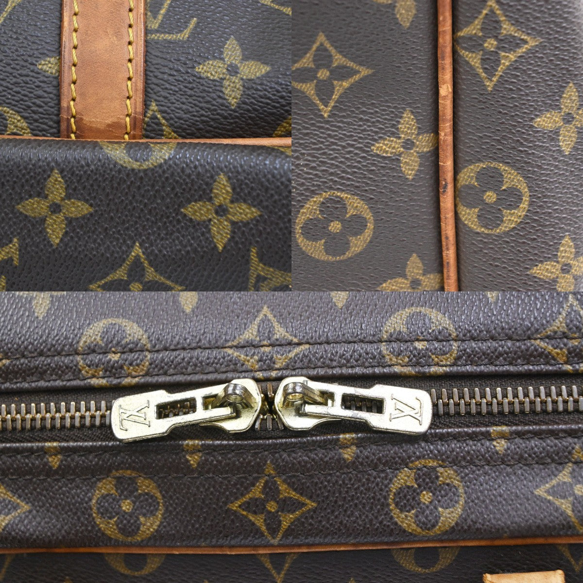 LOUIS VUITTON Sirius 45 Travel Hand Bag Monogram Leather Brown M41408 30CA927