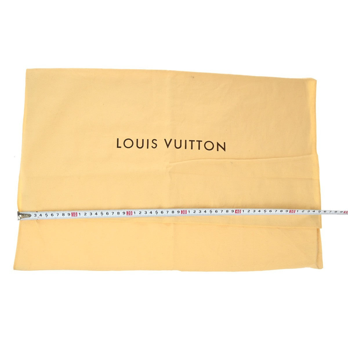 LOUIS VUITTON Logo 20 Set Drawstring Dust Bag Canvas Cotton Beige Brown 63EG381