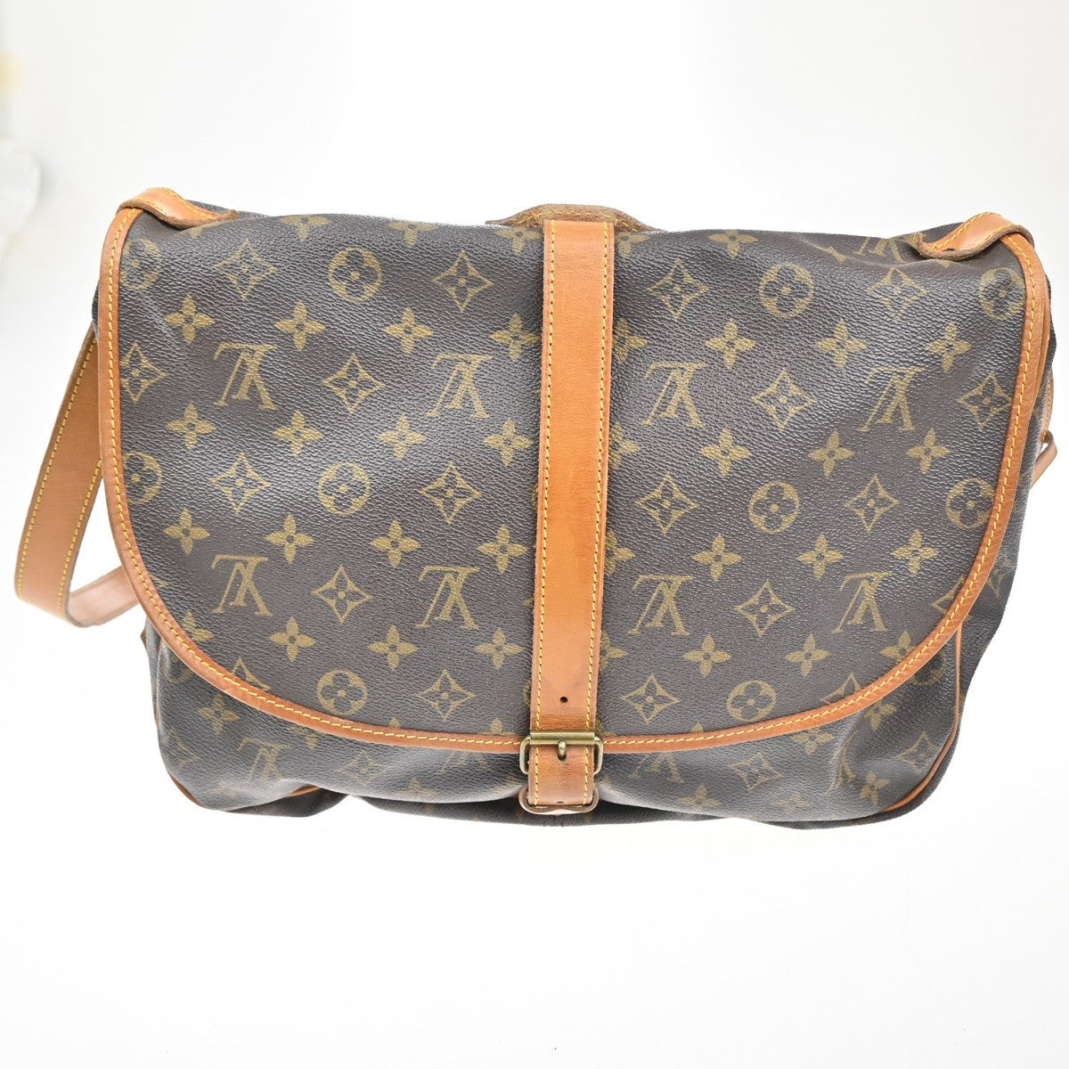 LOUIS VUITTON Saumur 35 Shoulder Bag Monogram Leather BN France M42254 82KC269