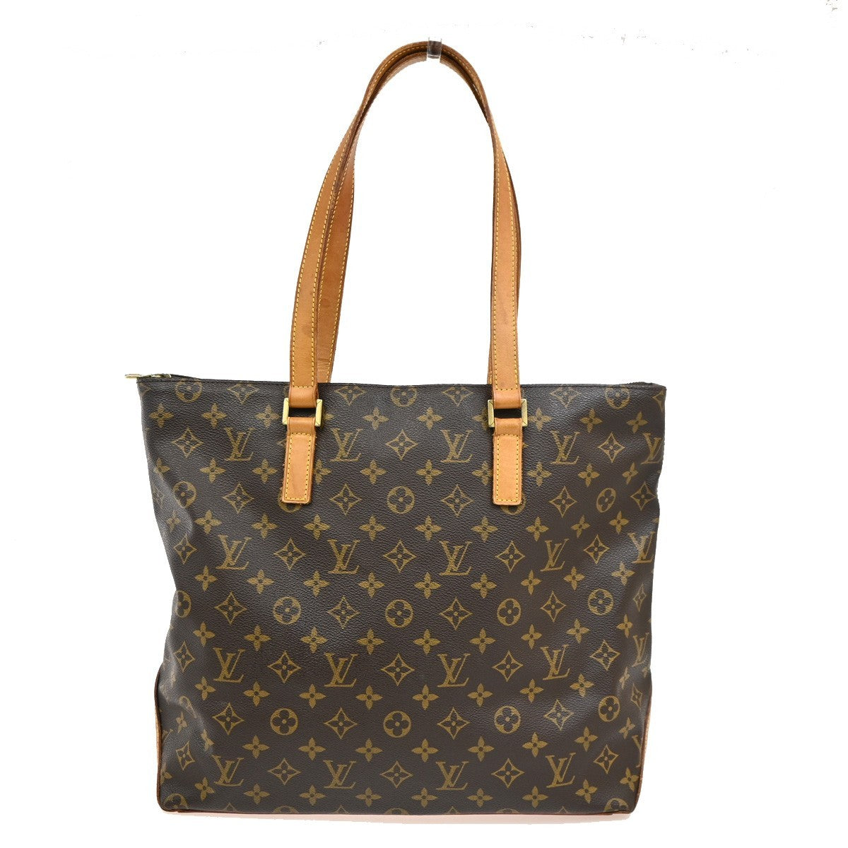 LOUIS VUITTON Cabas Mezzo Shoulder Bag Monogram Leather Brown M51151 77TA680