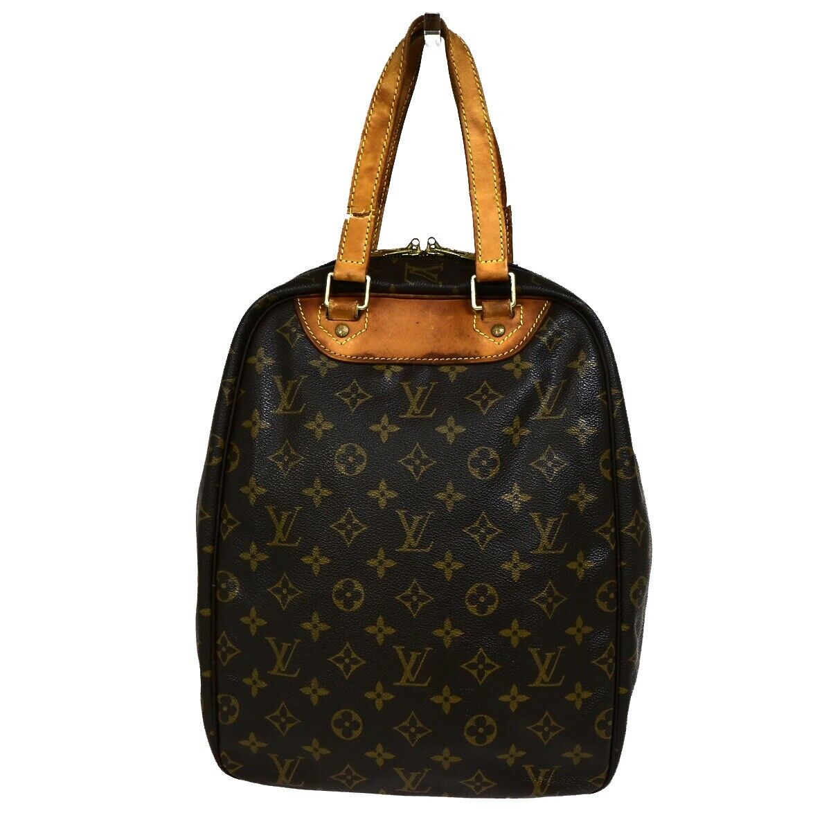 LOUIS VUITTON Excursion Shoes Hand Bag Monogram Leather Brown M41450 68HC045