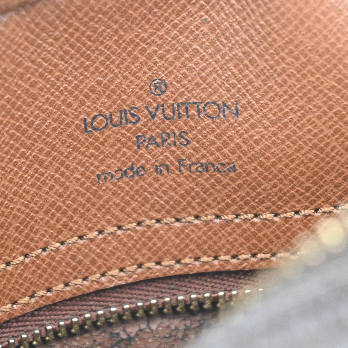 LOUIS VUITTON Senlis Shoulder Bag Monogram Leather Brown France M51222 88YJ195