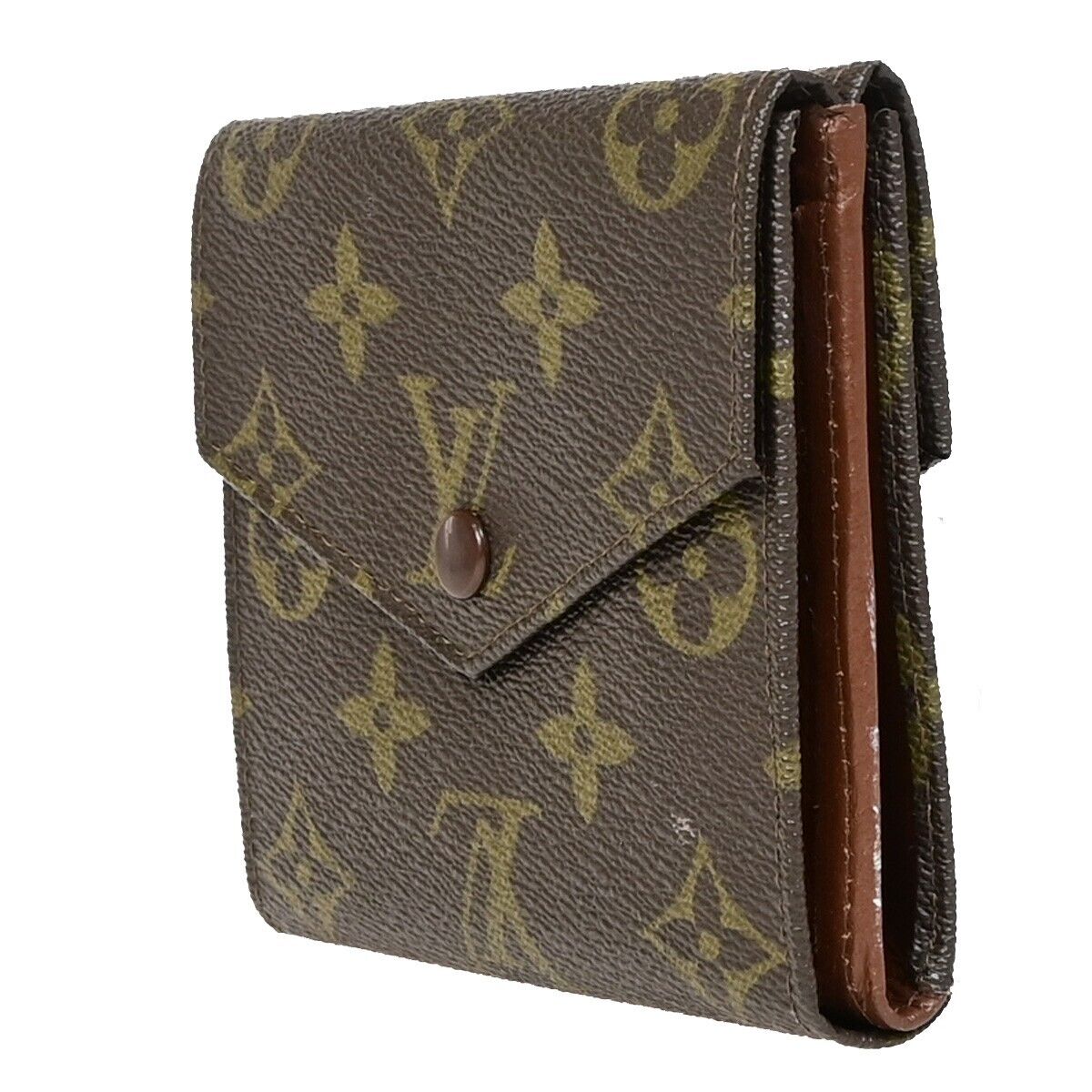 LOUIS VUITTON Porte Monnaie Billet Wallet Monogram Leather Brown M61660 09EB529