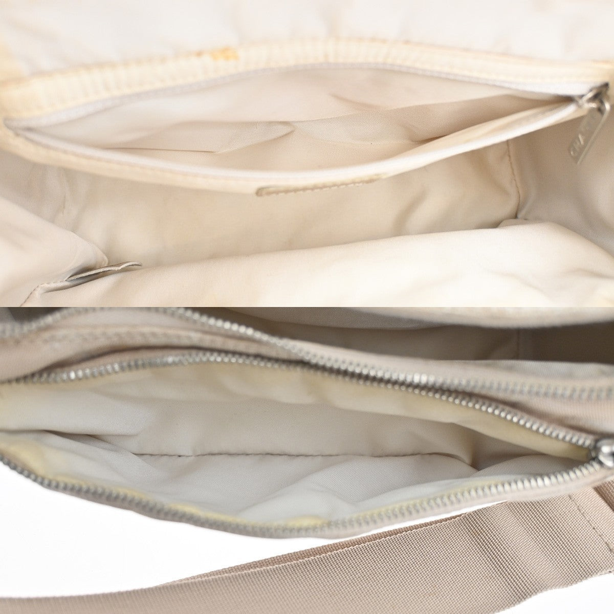CHANEL CC New Travel Line Shoulder Bag Jacquard Canvas Leather BE SHW 62MA443