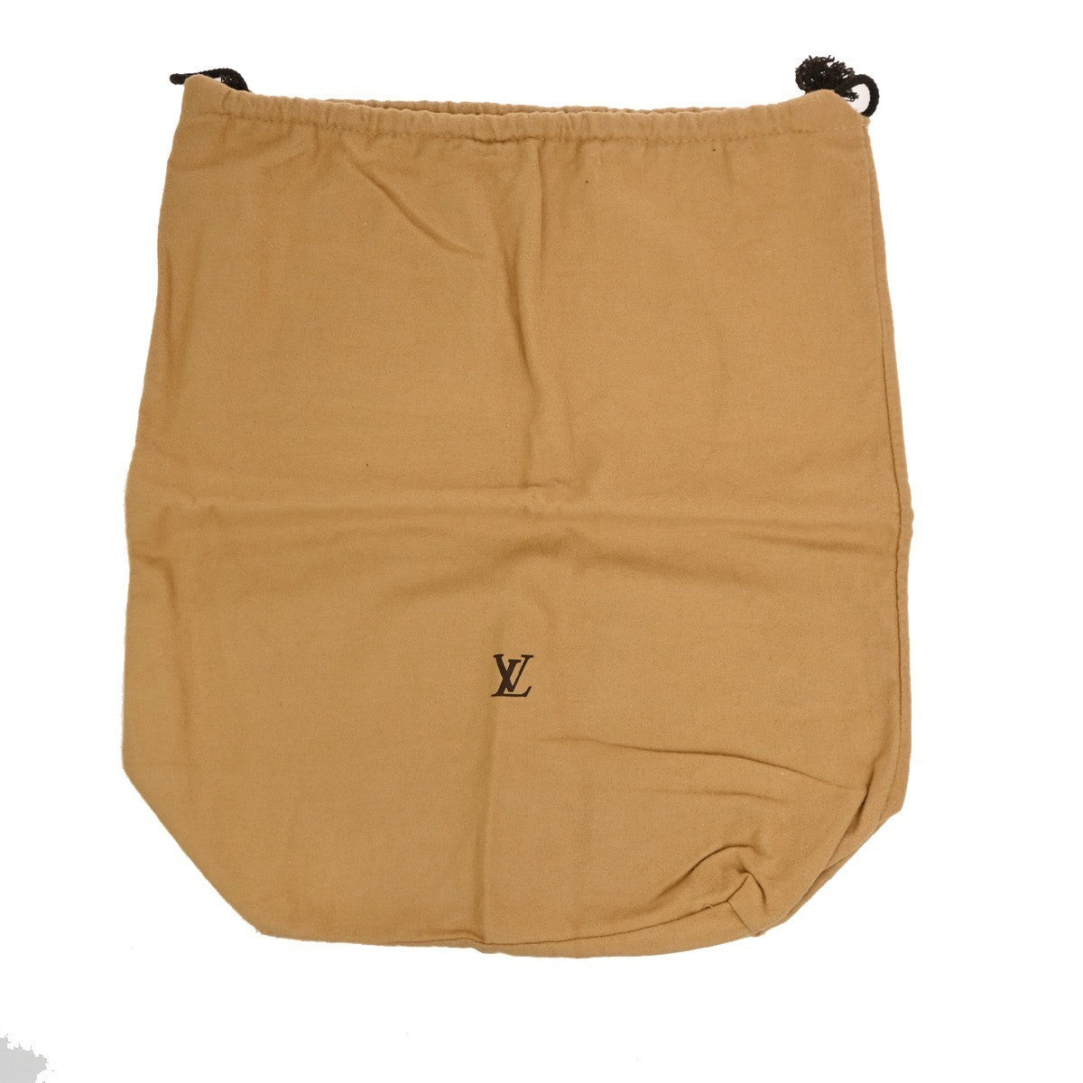 LOUIS VUITTON Logo 10 Set Dust Bags Drawstring Canvas Cotton Beige Brown 09KB827