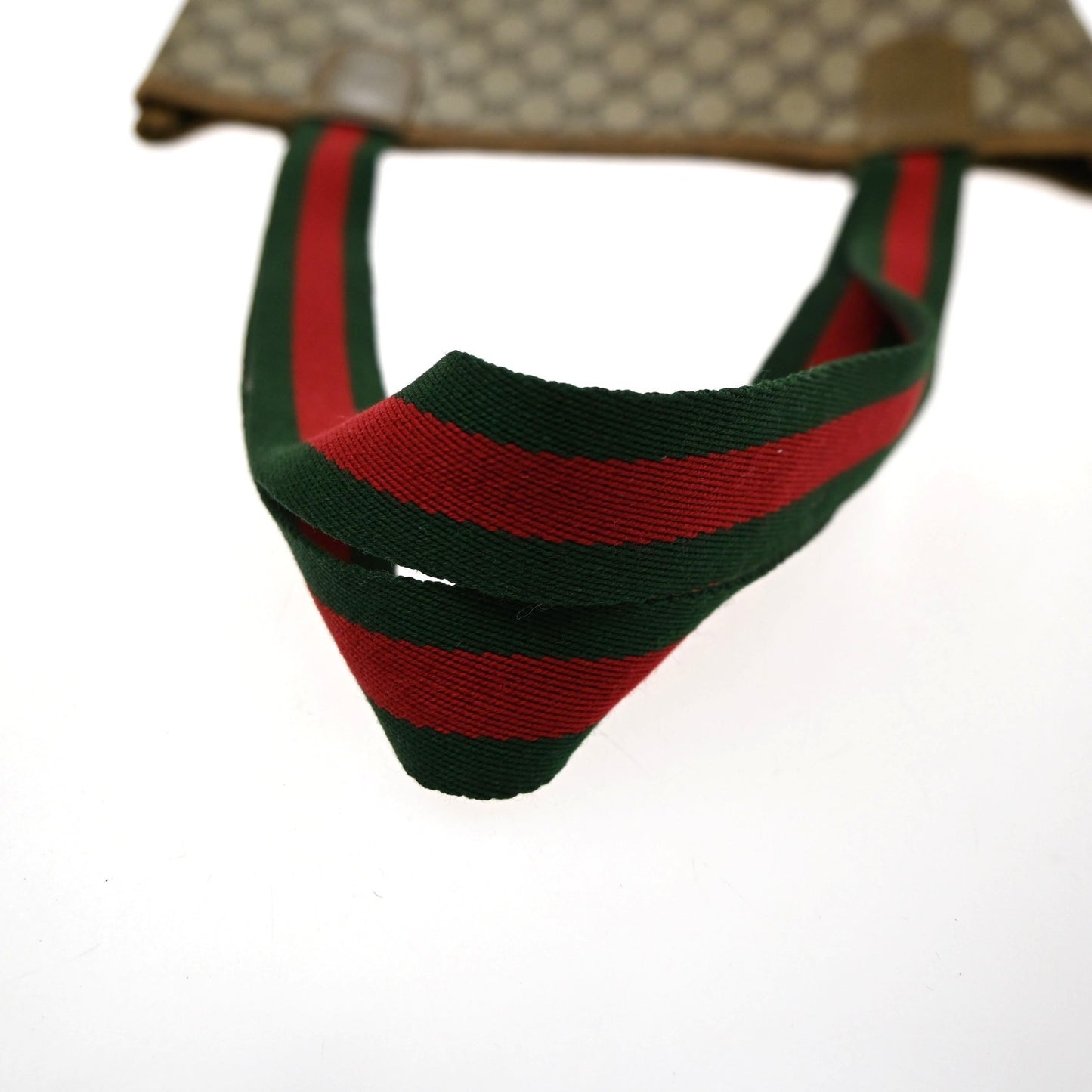 GUCCI Logo GG Pattern Sherry Shoulder Bag PVC Leather Brown Italy 67KD124