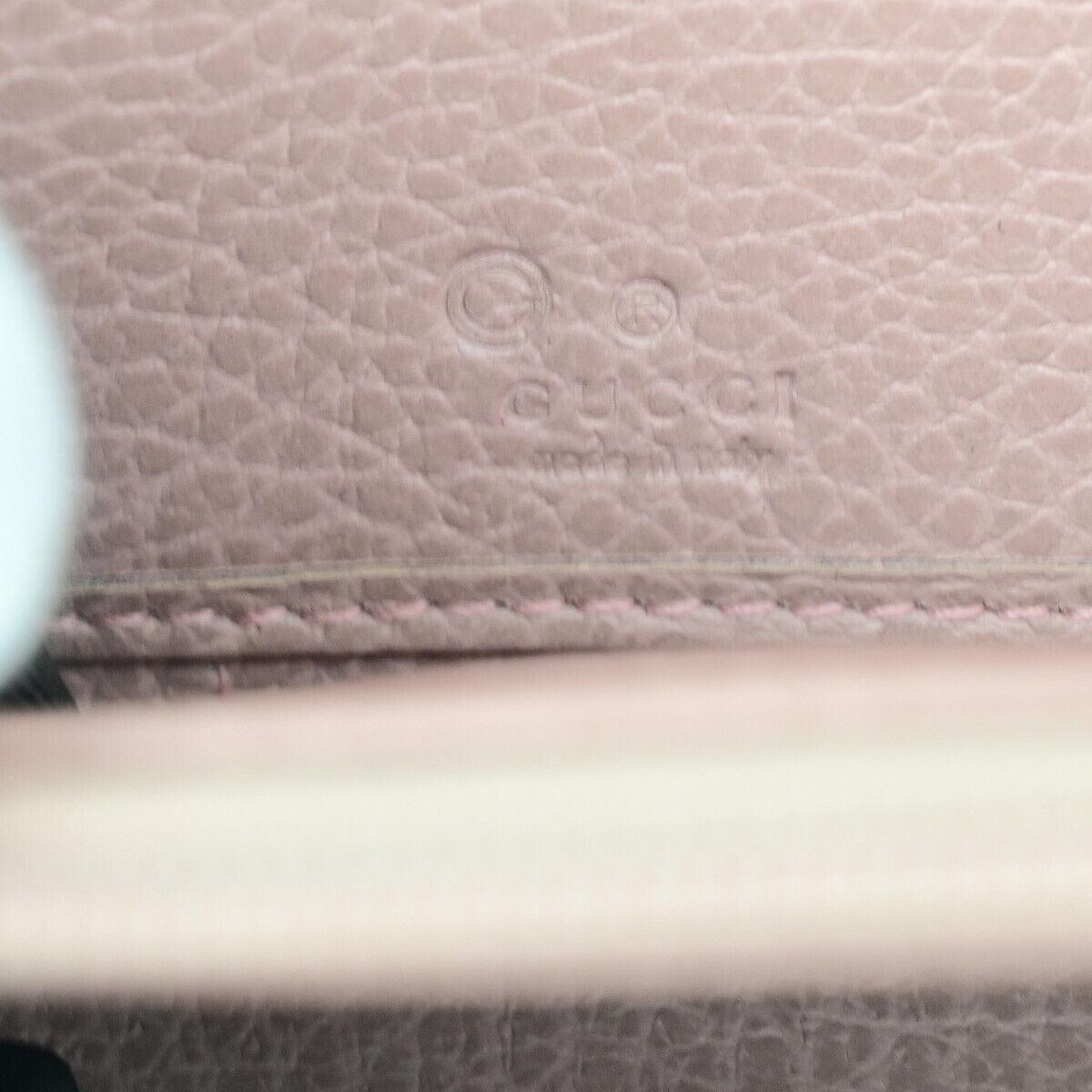 GUCCI GG Pattern Zip Aroung Long Wallet Purse Canvas Leather Brown Pink 69YF034