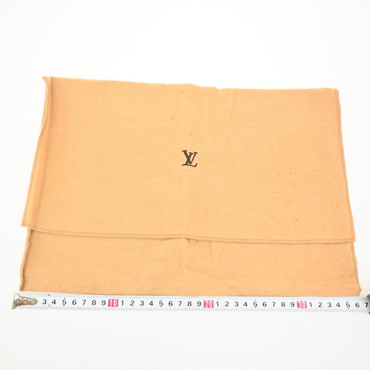 LOUIS VUITTON Logo 10 Set Dust Bag Drawstring Canvas Cotton Beige Brown 09KB608