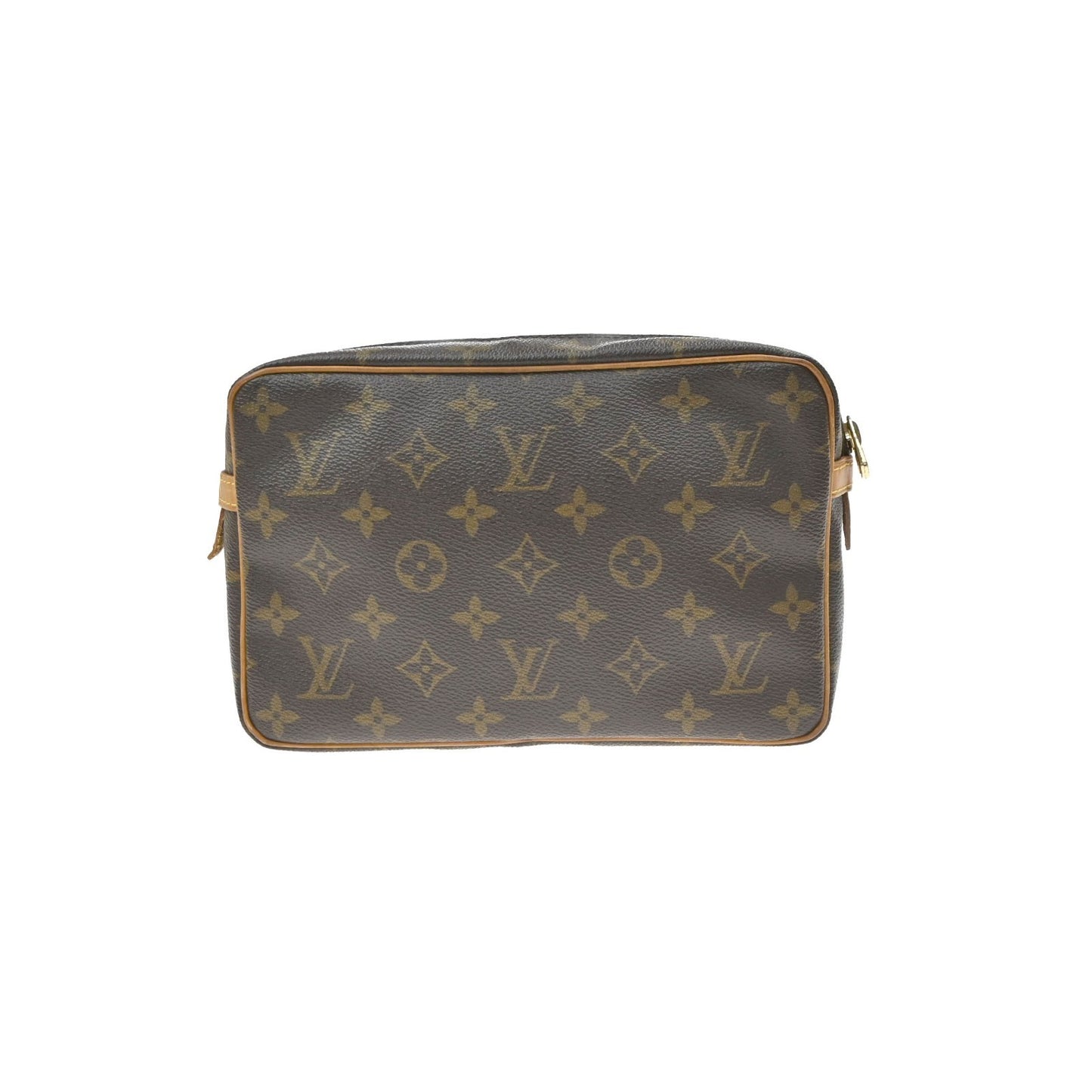 LOUIS VUITTON Compiegne 23 Clutch Hand Bag Monogram Leather Brown M51847 66KD143