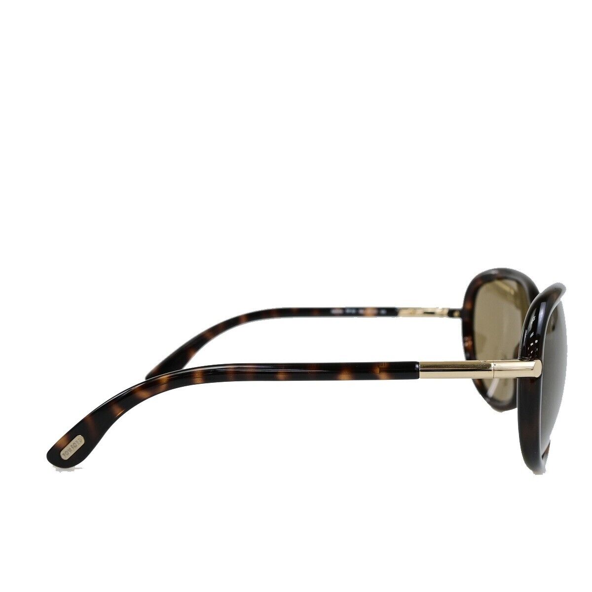 TOM FORD Logo Sabrina Sunglasses  Eye Wear Plastic Brown Gold  TF161  02FA053